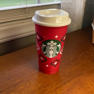 💚NWOT 2023 Limited Edition Starbucks Christmas Red Reusable Coffee Cup